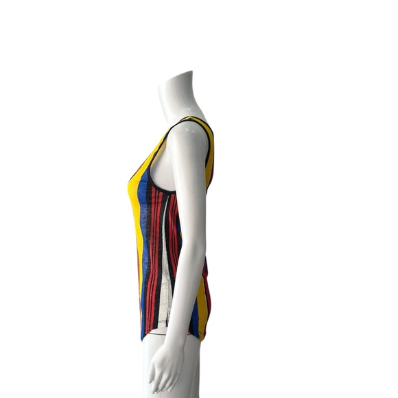 NWT $810 Balmain Multi-Color Striped Tank Top Size 40/US 8 - Picture 4 of 8
